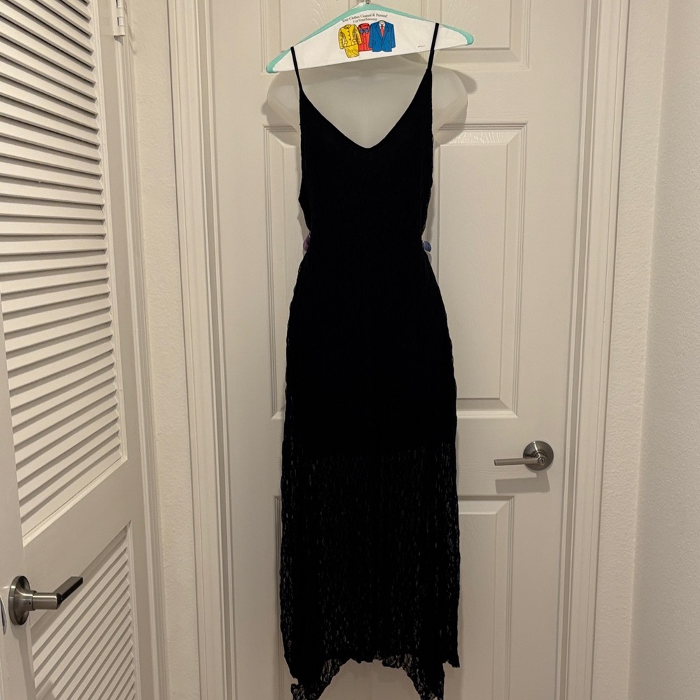 Chic Black High Low Lace Dress. Never worn.